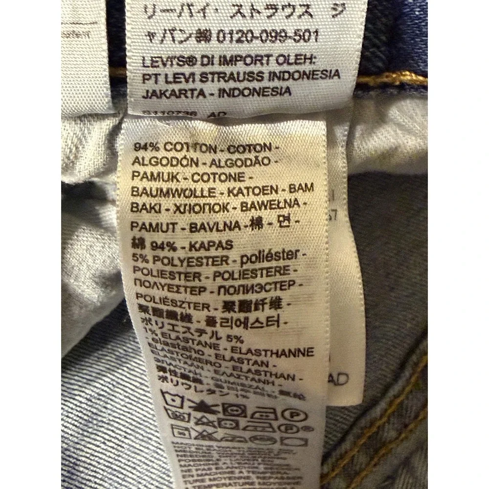 Levi's 501 Original Fit Jeans 40x32 Men Medium Wash Button Fly Blue